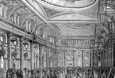 Intérieur de la Bourse Royale, Manchester - English School